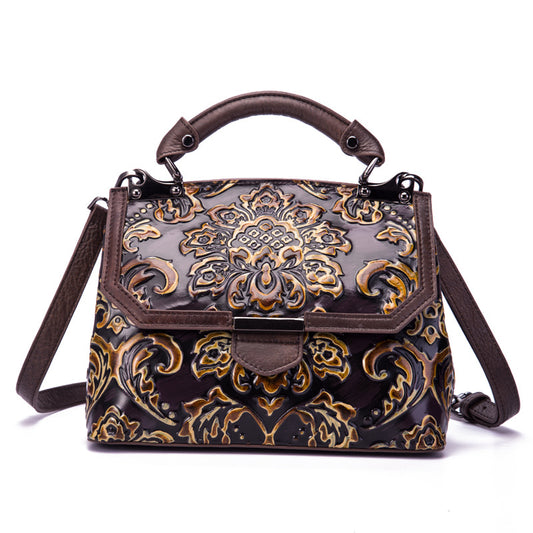 Vintage Design Women Crossbody Bag Leather Handbag Shoulder Bag