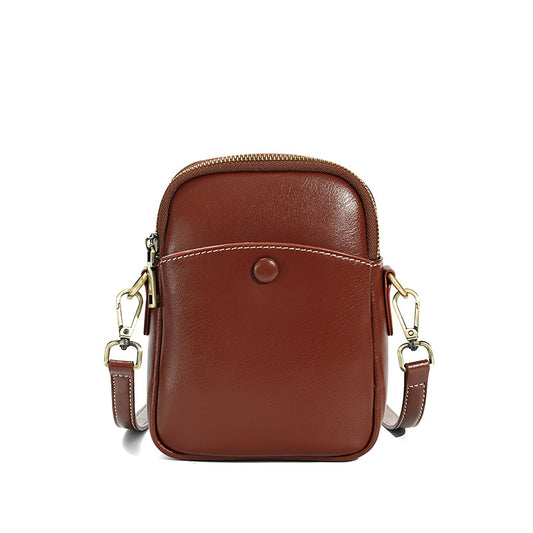 Cow Leather Women Phone Bag Shoulder Bag Crossbody Bag