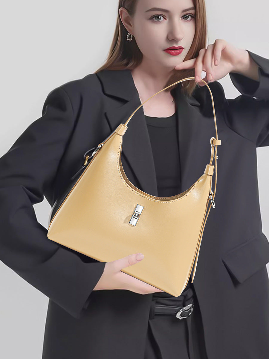 Fashion Women Handbag Classic Design Cow Leather Shoulder Tote Bag