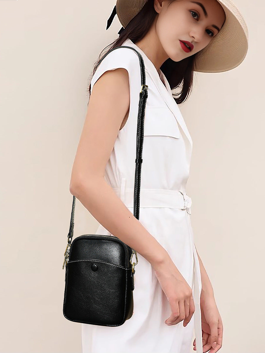 Cow Leather Women Phone Bag Shoulder Bag Crossbody Bag