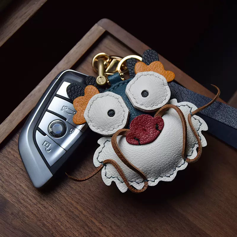 Cartoon Dragon Bag Pendant Sheepskin Keychain