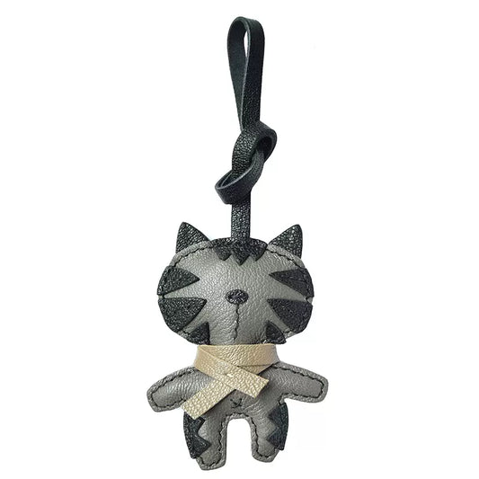 Cute Cat Sheepskin Bag Pendant Keychain