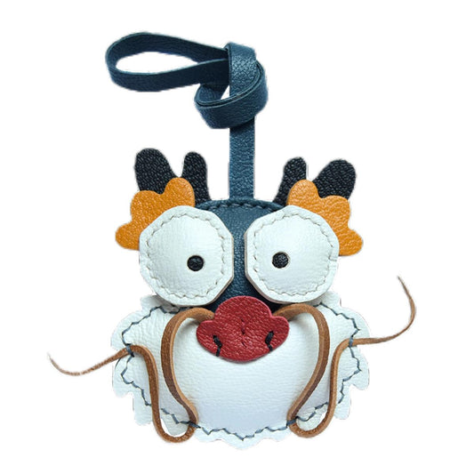 Cartoon Dragon Bag Pendant Sheepskin Keychain